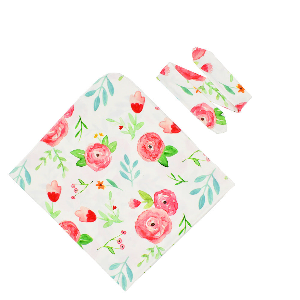 Baby Swaddle-Tuch mit Hasenohr-Stirnband – Bild 9 | LuxeStyle