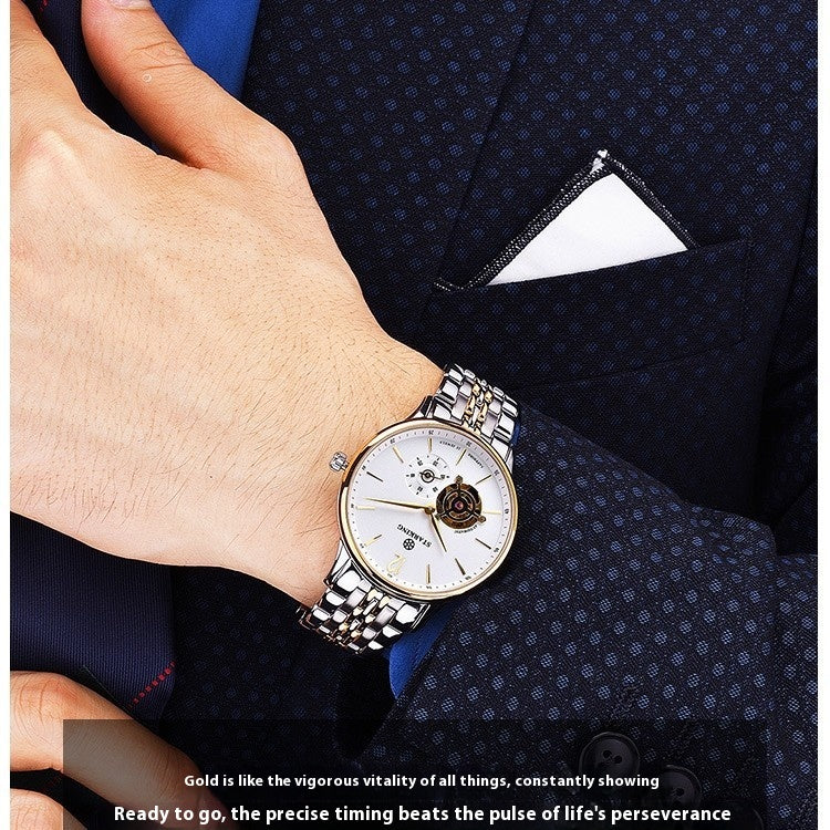 Herrenuhr mit Lederarmband