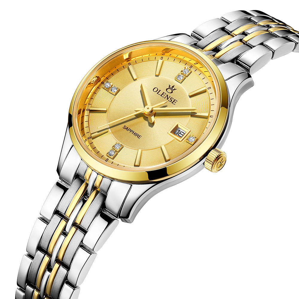 Herrenuhr aus Edelstahl, wasserdichtes Quarz-Set – Bild 9 | LuxeStyle