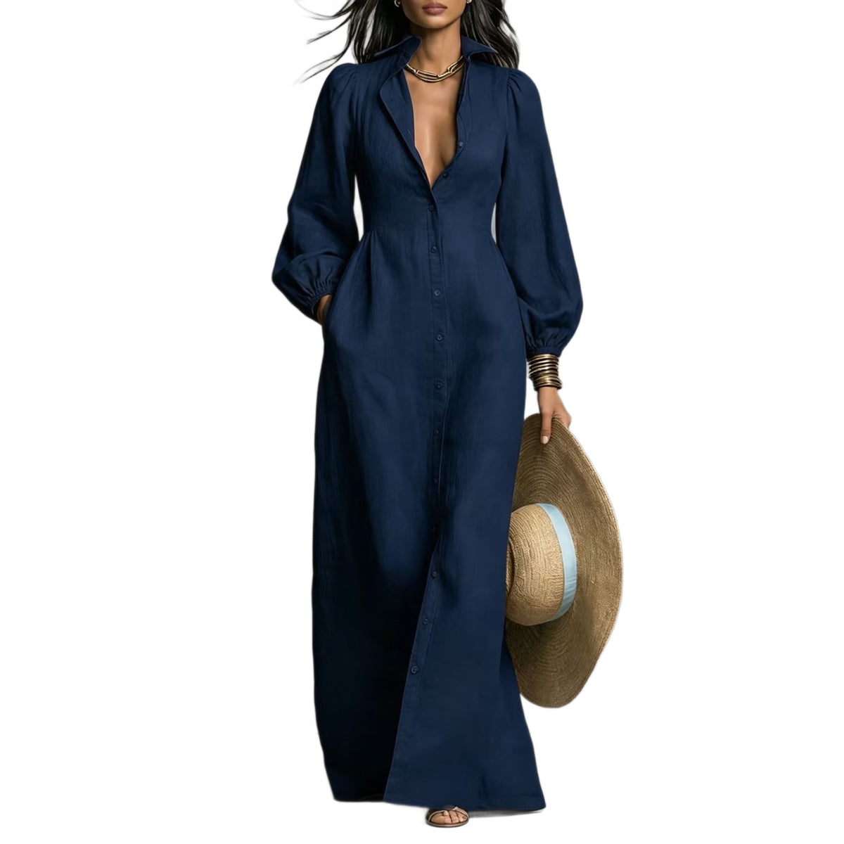Long Shirt Dress Damen – Elegant & Vielseitig – Bild 4 | LuxeStyle