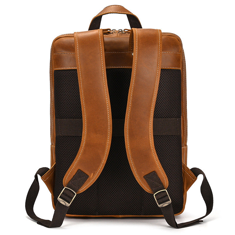 Lederrucksack Vintage Herren Rindsleder