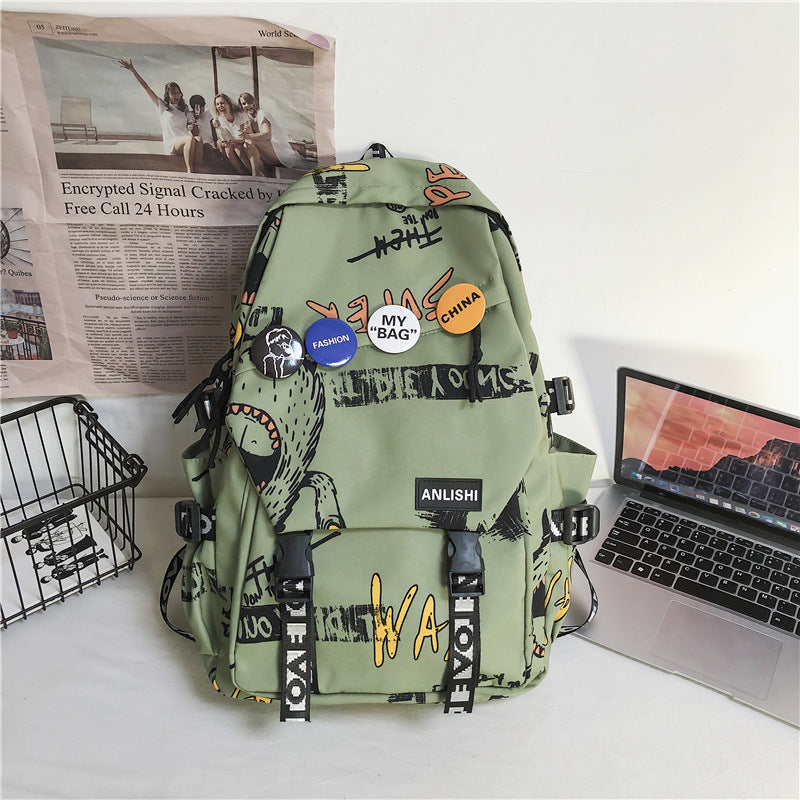 Grosse Grafitti-Rucksacktasche – Bild 12 | LuxeStyle