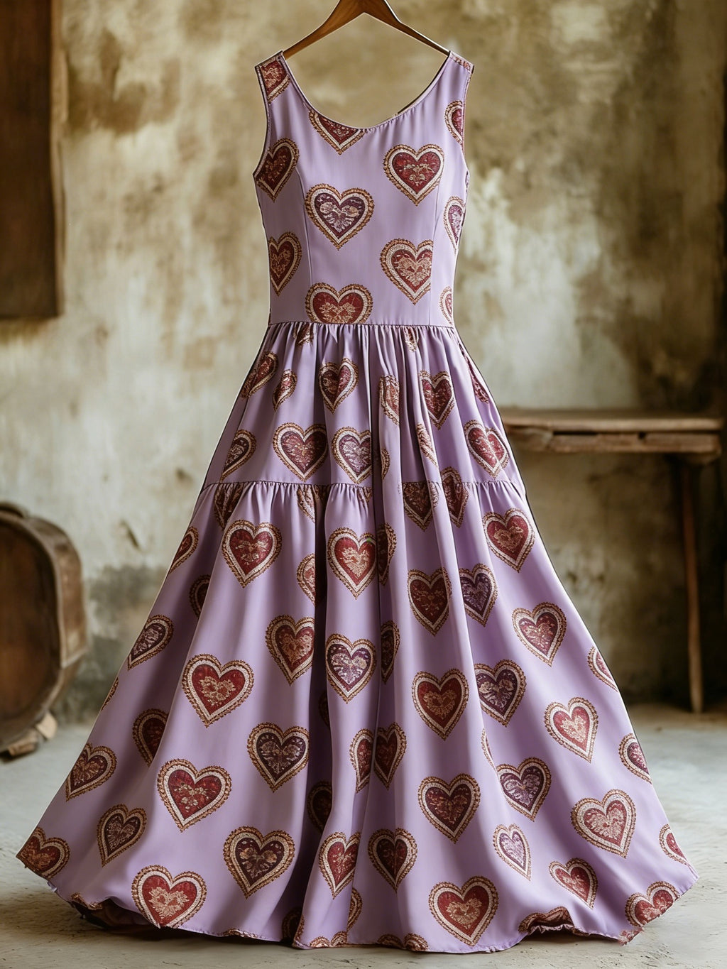 Oberkörper-Kleid mit Stern- und Mondmuster – Bild 14 | LuxeStyle