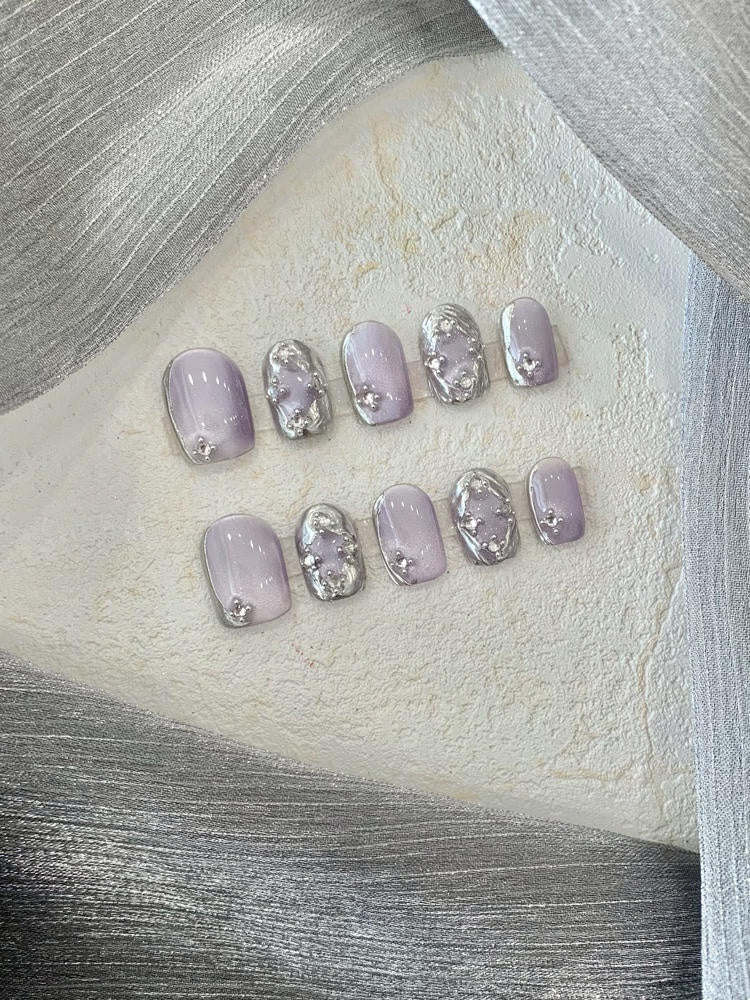 Bucheriti Nagelsticker Kurz Hellviolett – Bild 2 | LuxeStyle