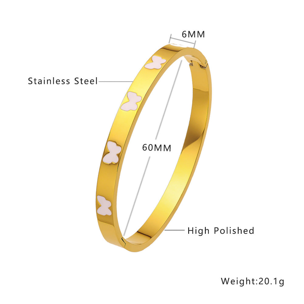 Armband mit Schmetterling aus Edelstahl – Bild 2 | LuxeStyle