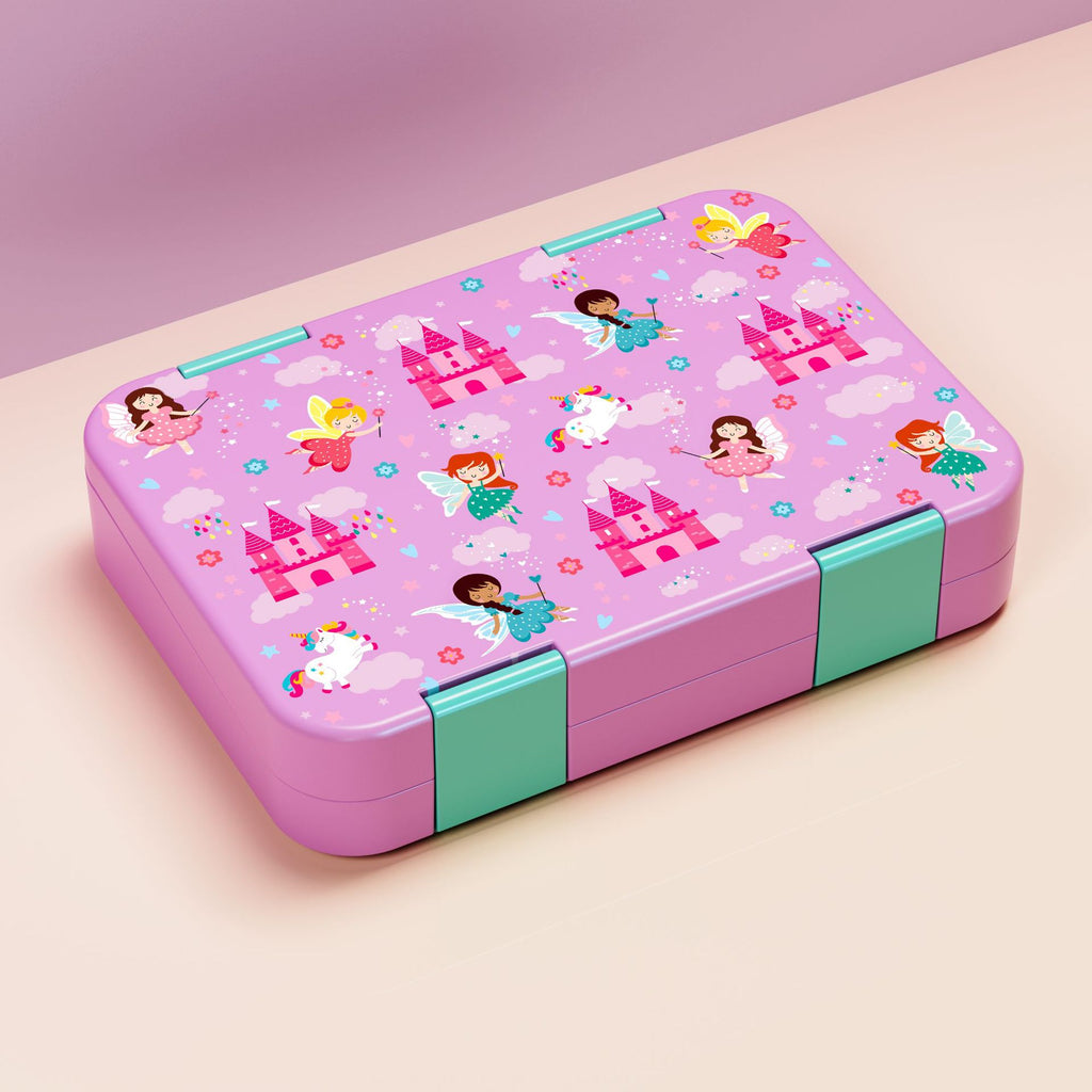 Bunte Lunchbox mit Doppelfach für Kinder | LuxeStyle