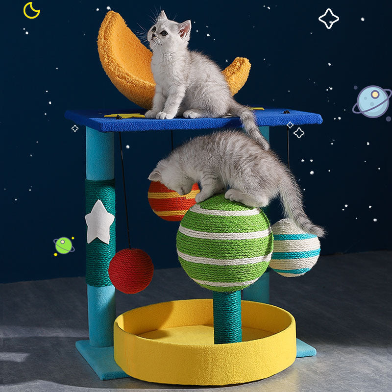 Katzenbaum 'Stern' mit Spielzeug – Bild 6 | LuxeStyle