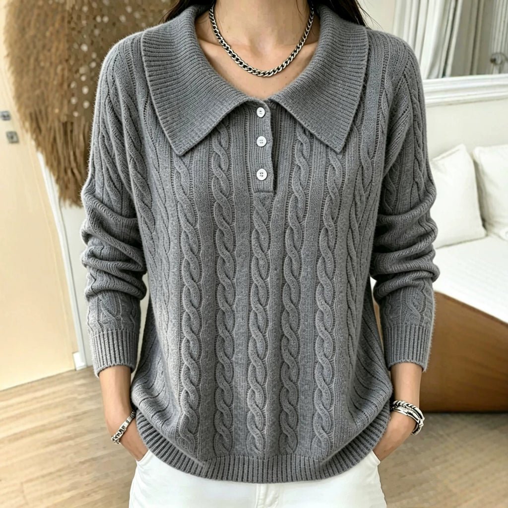 Vintage Pullover mit Jacquard-Strick