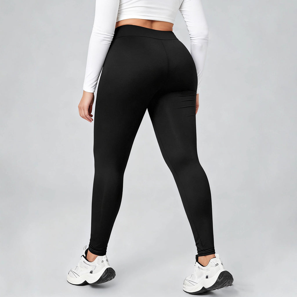 Schwarze Slim-Fit Leggings für Damen