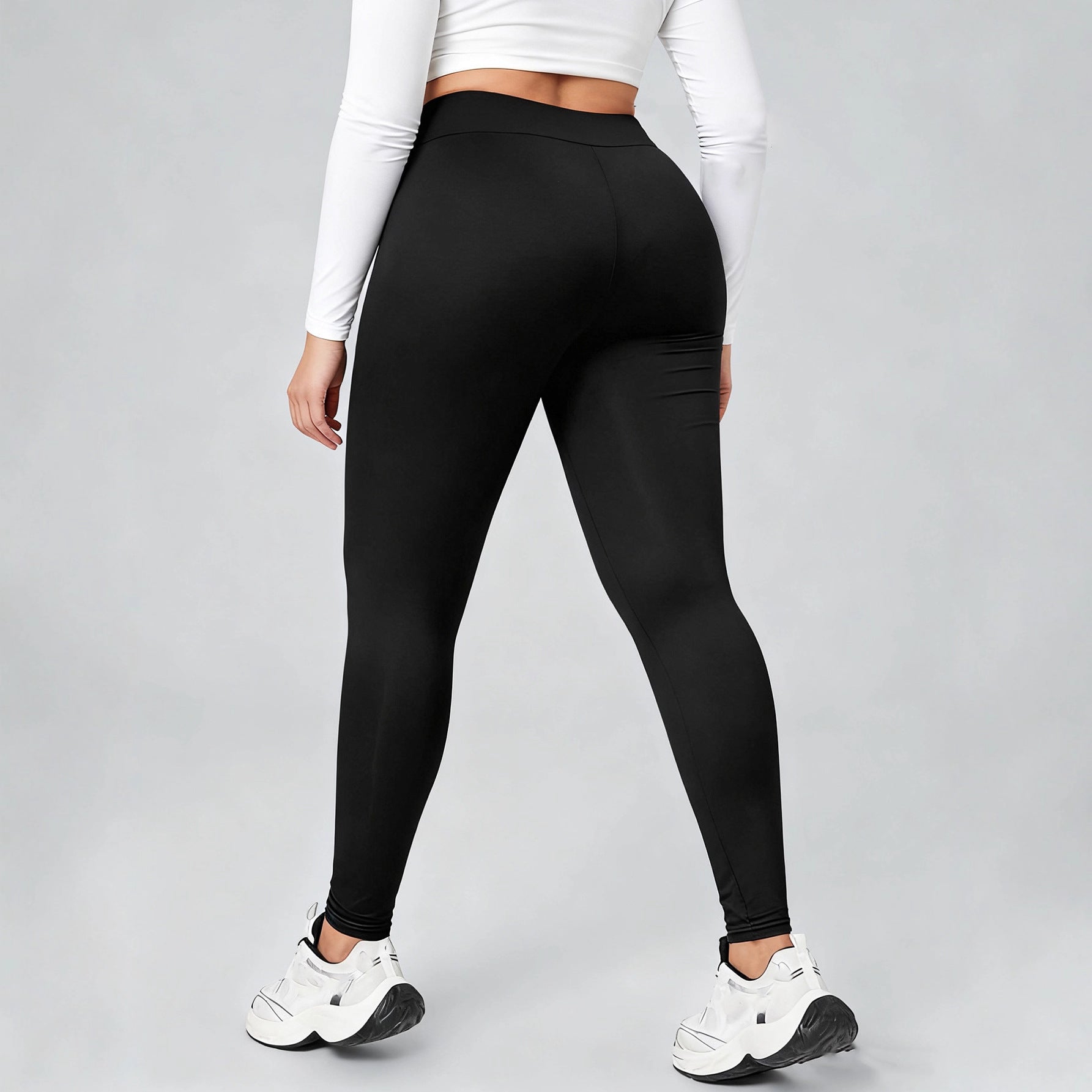 Schwarze Slim-Fit Leggings für Damen