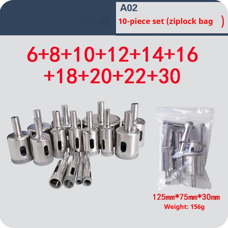 Elektro-Bohrer-Set für Fliesen & Stein