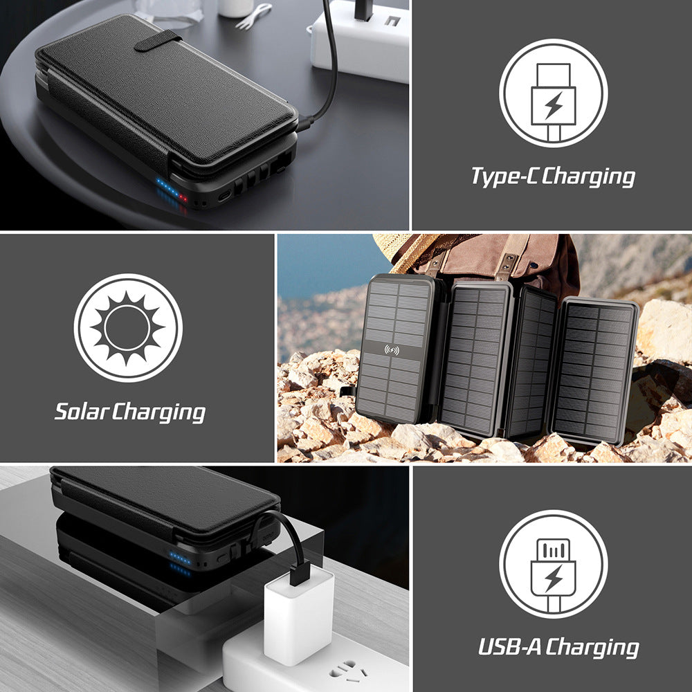 Outdoor Wireless Powerbank mit Kabel