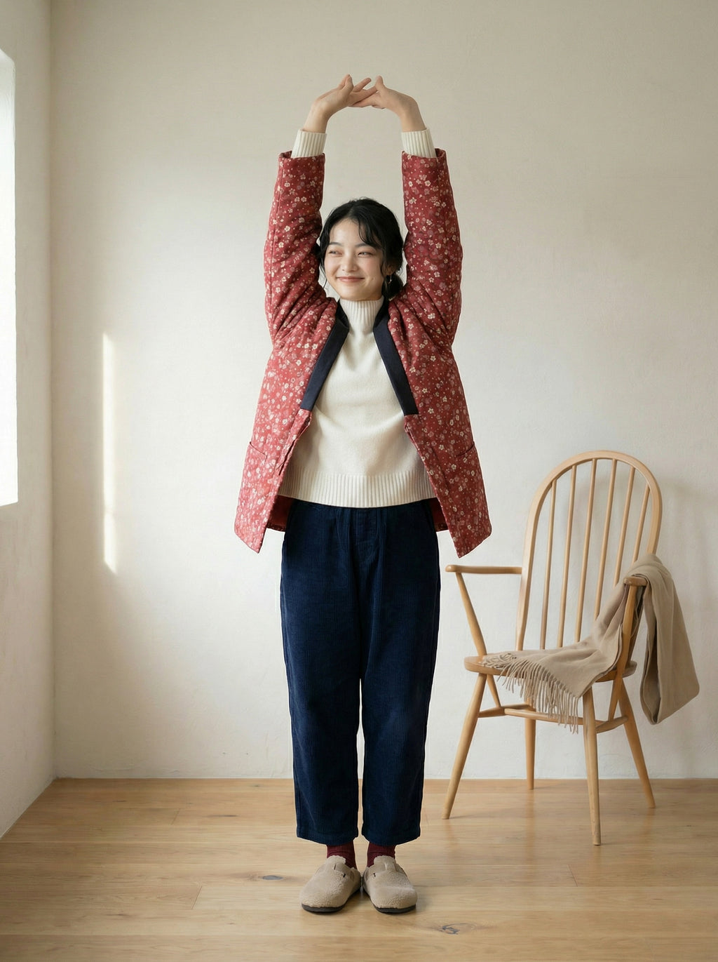 Warme Haori Jacke im japanischen Stil