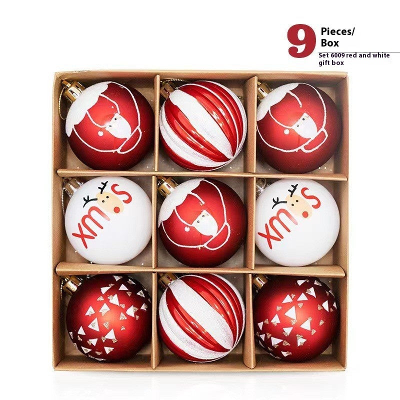 Weihnachtskugel-Set mit handgezeichneten Motiven – Bild 3 | LuxeStyle