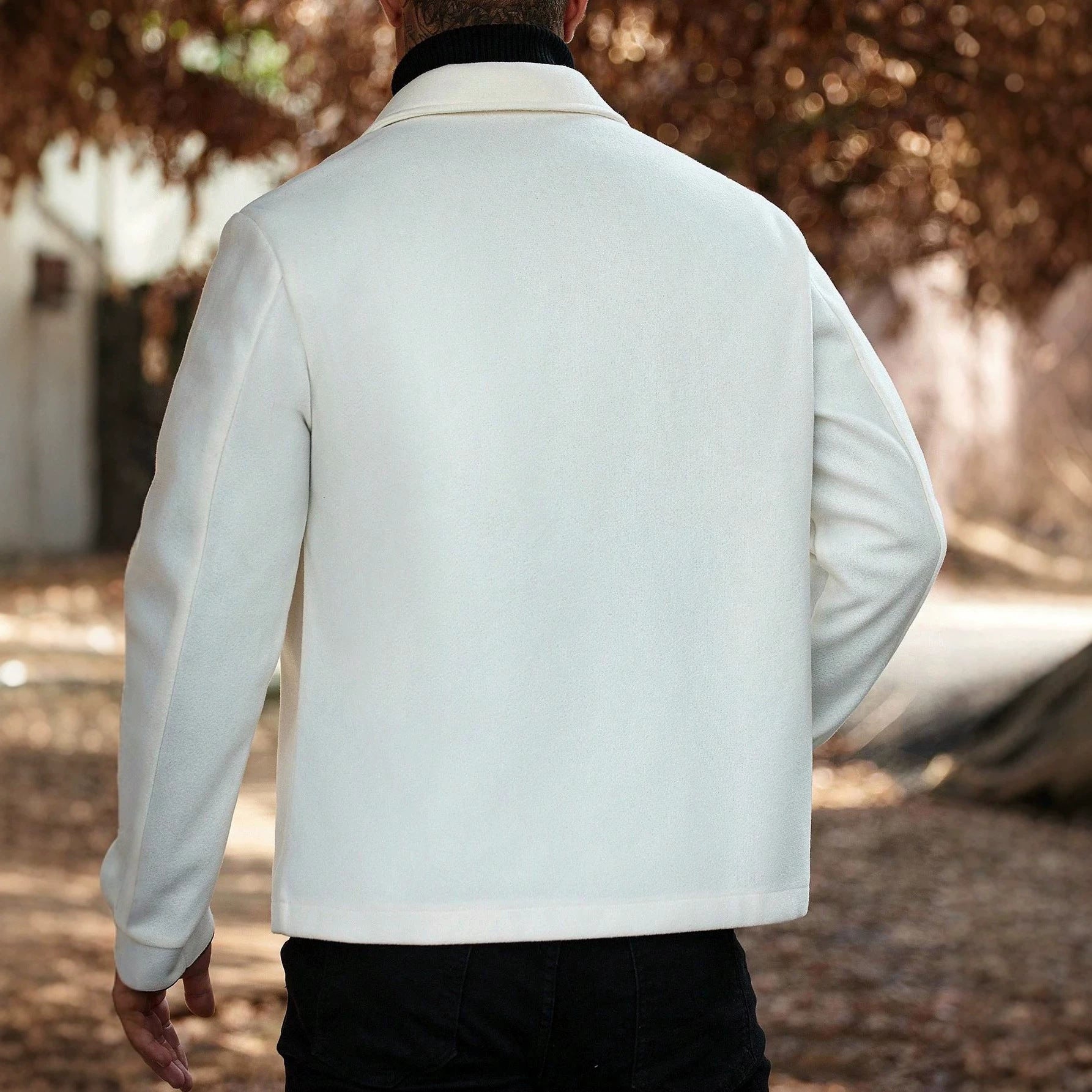 Fleckenjacke aus Wolle, colorblock