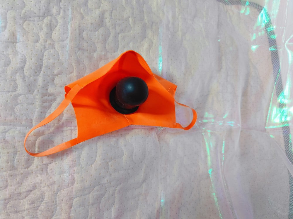 Latex Mundstopper Maske mit Nasenclip