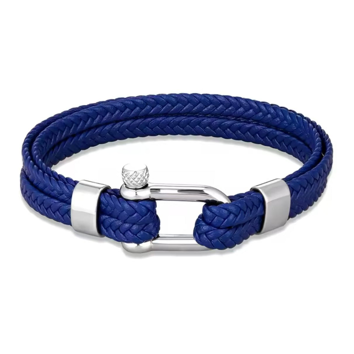 Geflochtenes Lederarmband mit Hufeisen-Schnalle – Bild 2 | LuxeStyle