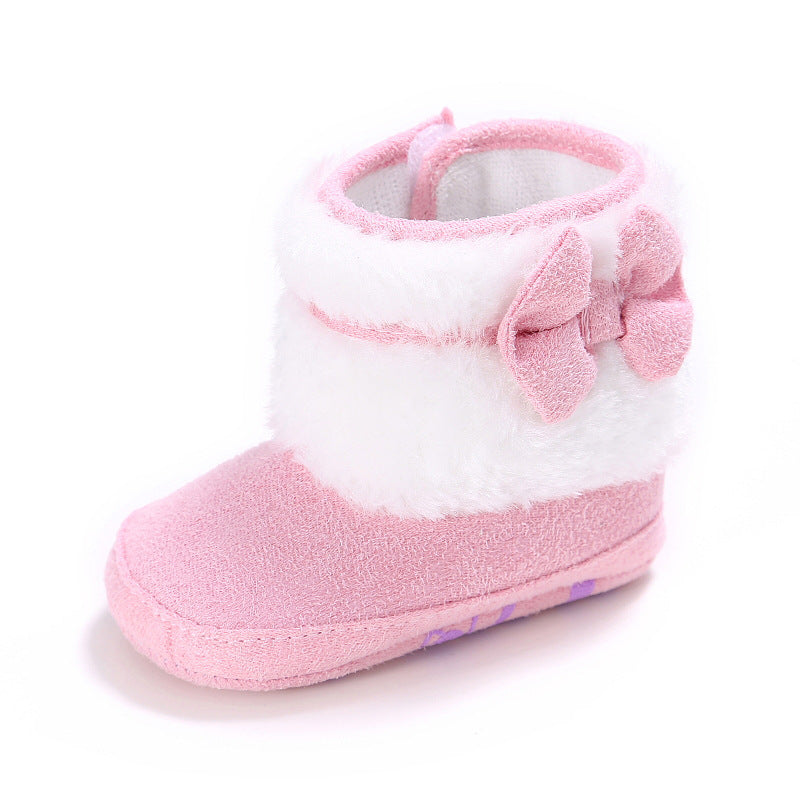 Baby Mädchen Plüsch-Lauflernschuh – Bild 16 | LuxeStyle