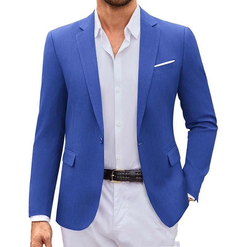 Herren-Blazer einfarbig – Bild 5 | LuxeStyle