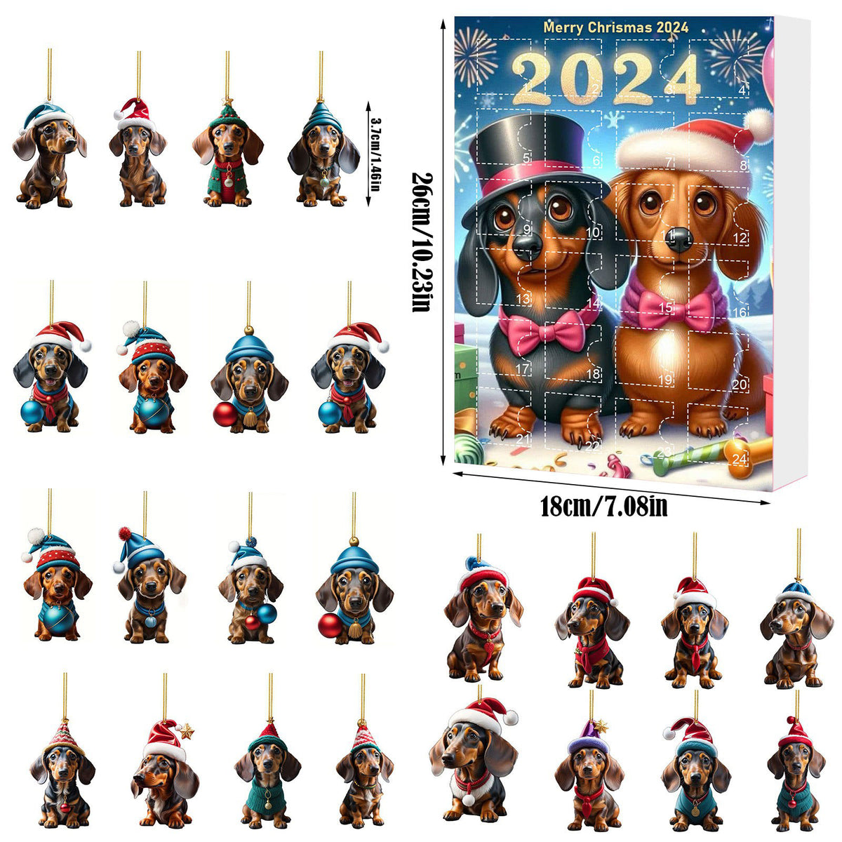 Weihnachts Countdown Tieranhänger Dekoration – Bild 6 | LuxeStyle