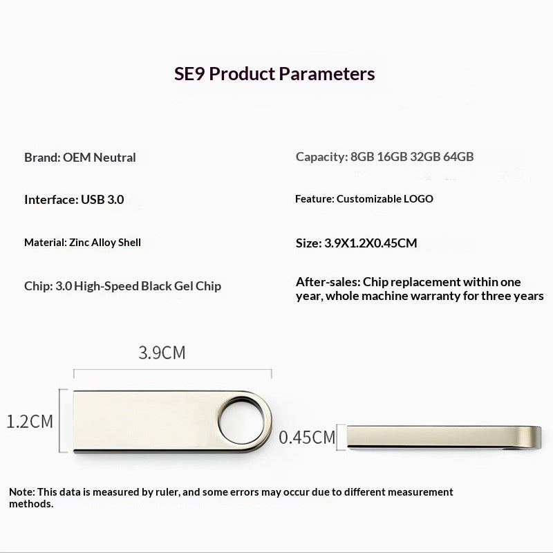 High-Speed USB 3.0 Metall-Flash-Laufwerk