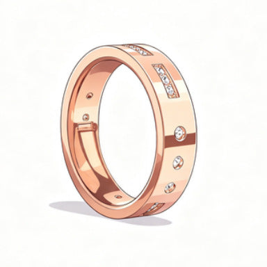 Prinzessin Kleiner Diamant Eleganter Ring