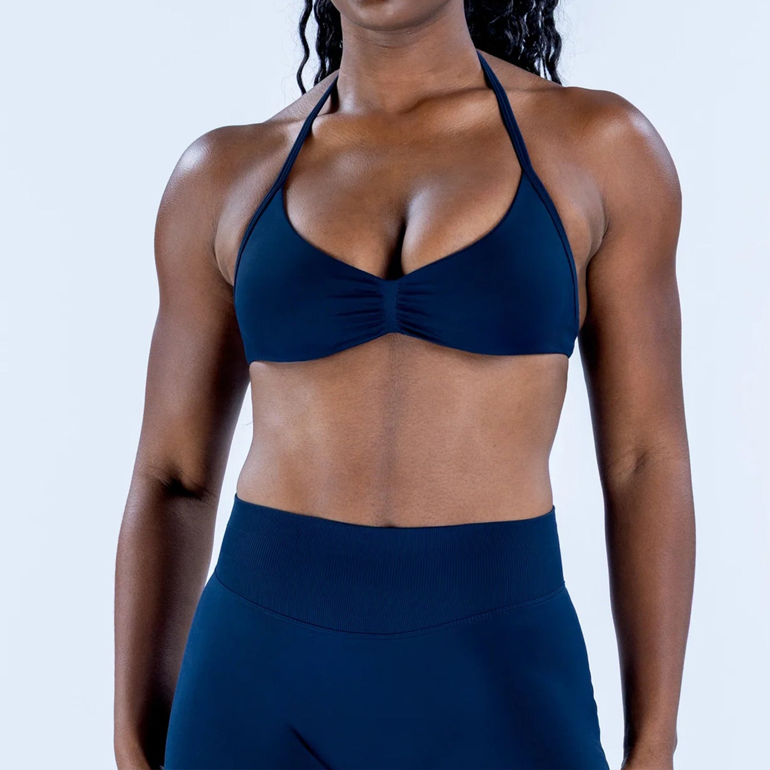 Nahtloses Yoga-Set mit Sport-BH