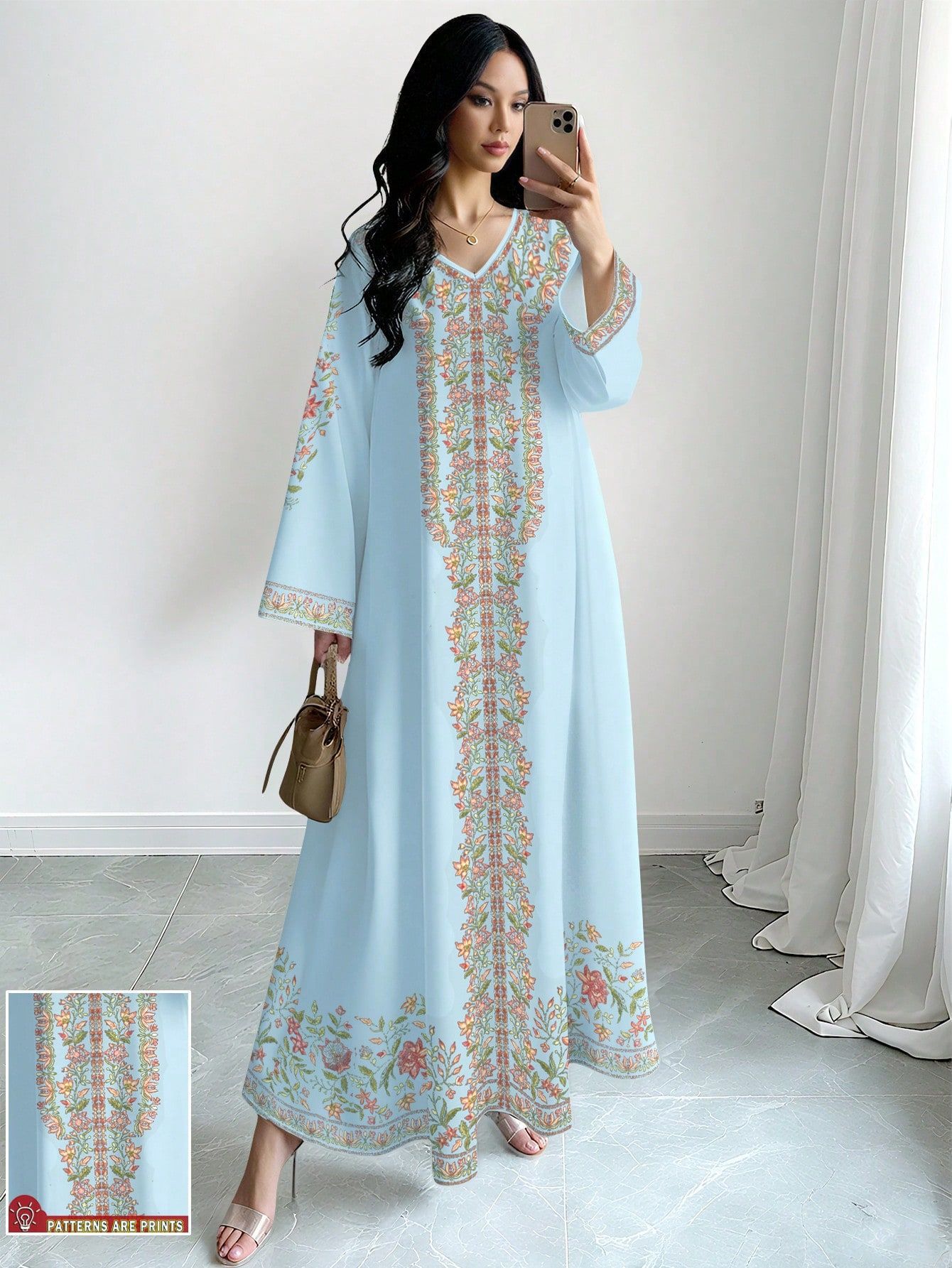 Blumiges Casual-Kleid