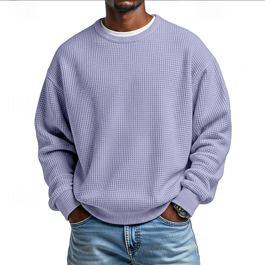 Relaxed Fit Pullover für Männer in 100% Polyester – Bild 10 | LuxeStyle