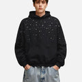 Vintage Hoodie mit Rhinestones