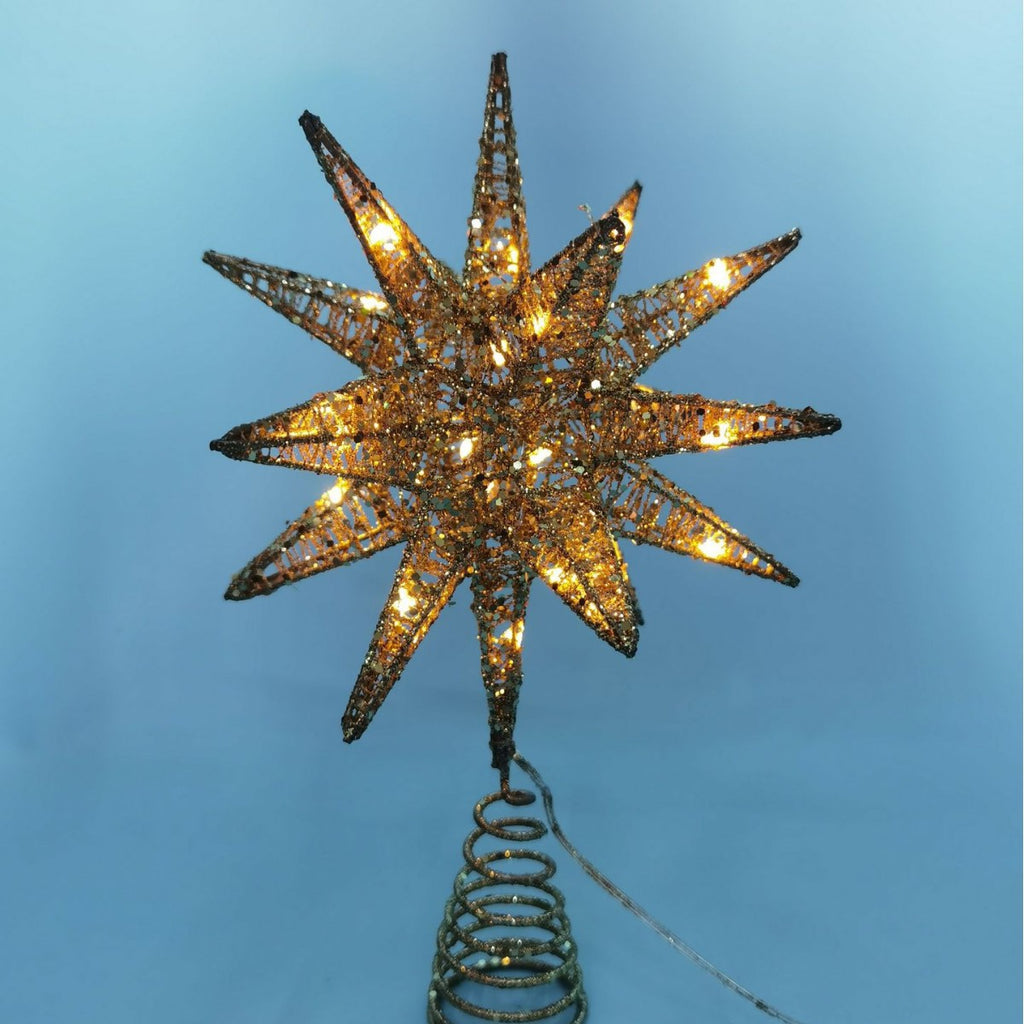 Explosionsstern für Weihnachtsbaum, gegossenes Eisen, 20 × 30 cm, 20 – Bild 3 | LuxeStyle