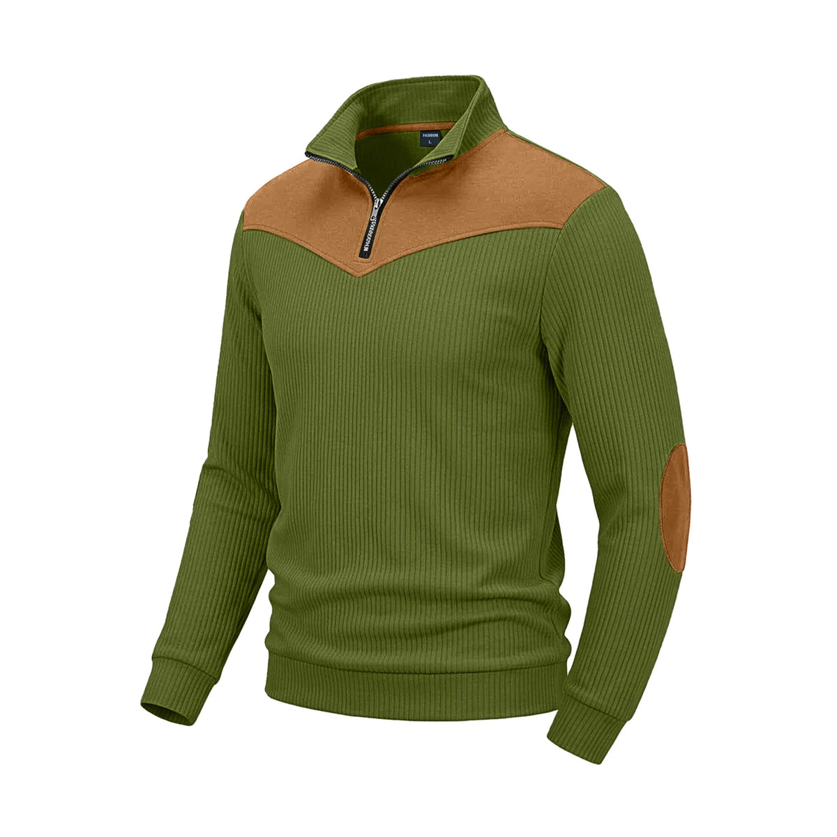 Herren Stehkragen-Sweatshirt Langarm – Bild 9 | LuxeStyle
