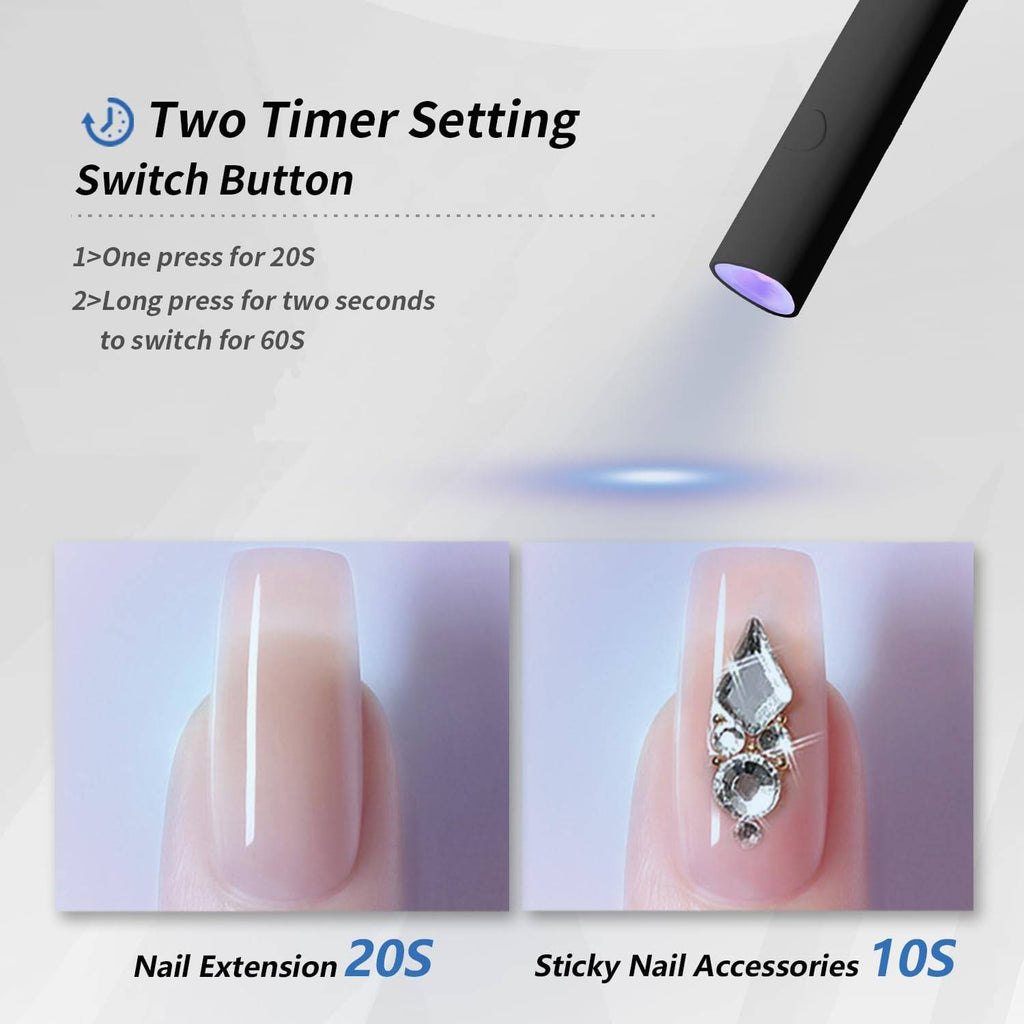 Mini UV/LED Nagellampe mit Ständer, kabellos – Ansicht 5