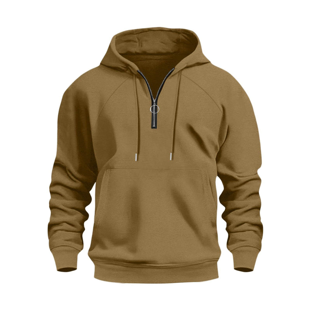 Herren Casual Sports Halbsteckhoodie