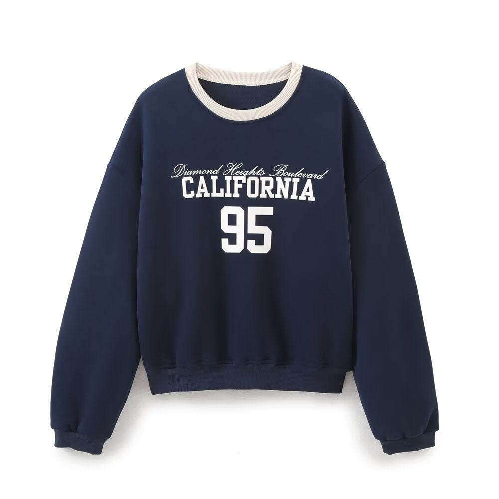 Letter Sweatshirt für Damen