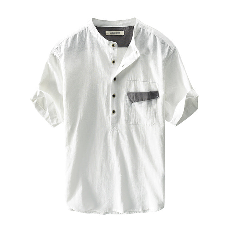 Leinen Pullover-Shirt für Herren – Bild 8 | LuxeStyle