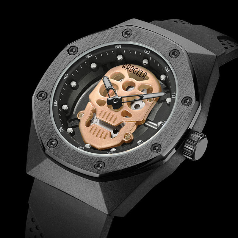 Totenkopf Sportuhr aus Silikon – Bild 2 | LuxeStyle
