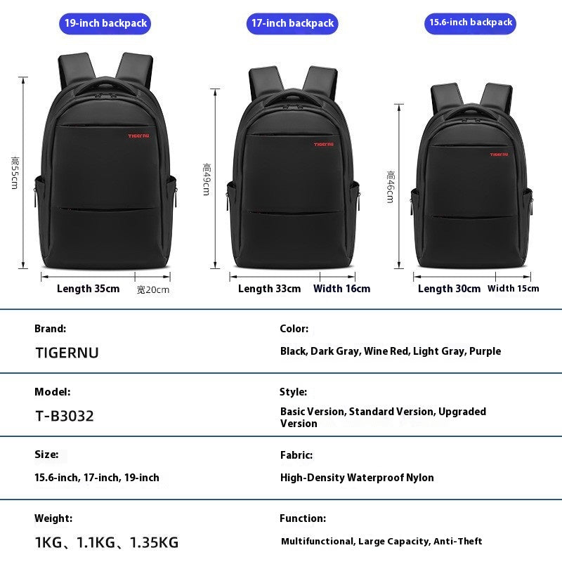 Business-Rucksack für Pendler, 36-55 L, Schwarz – Bild 7 | LuxeStyle