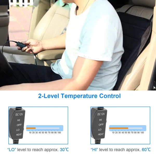 Heizbare Auto-Sitzauflage 12V mit 2-Stufen-Regelung