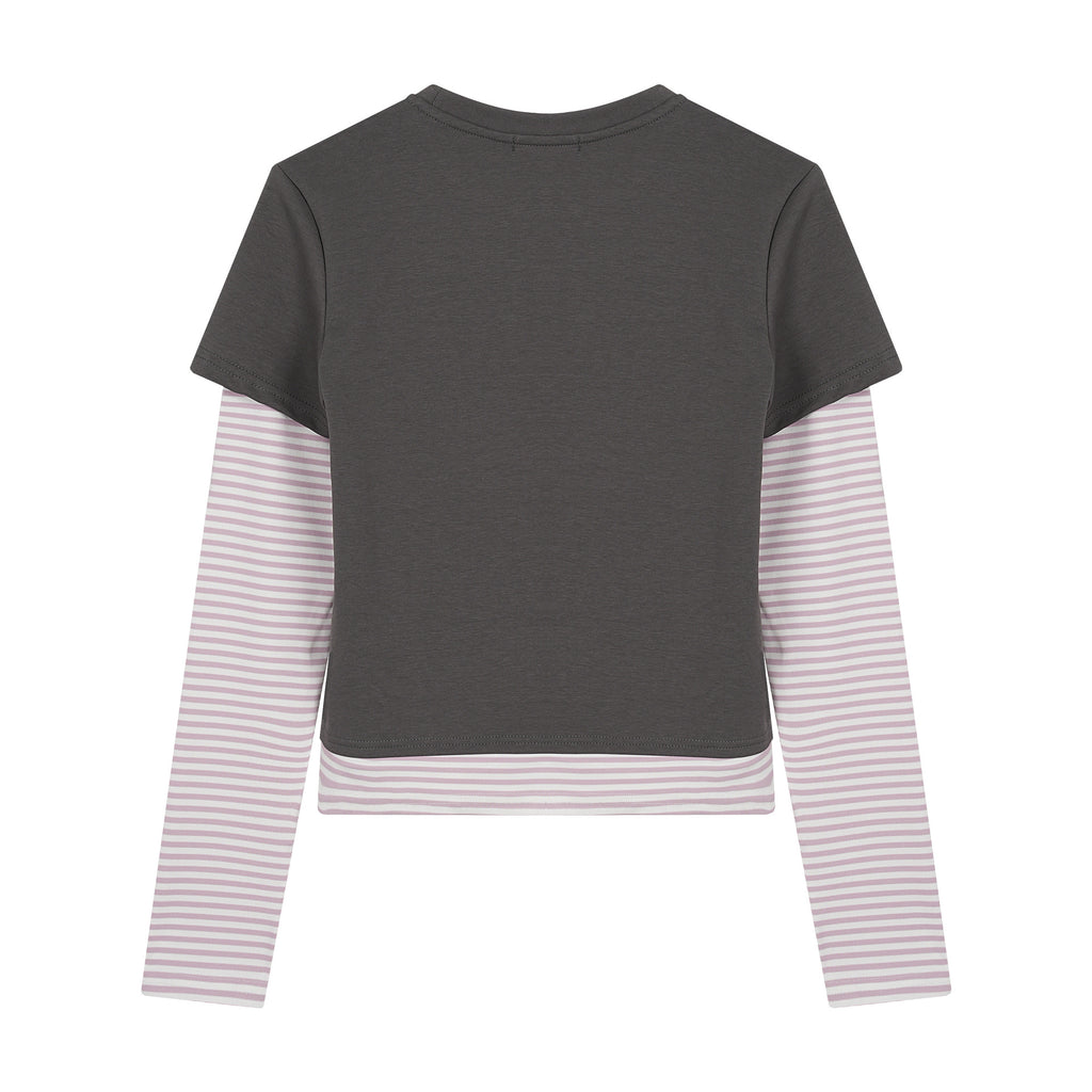 Gestreiftes Langarm-T-Shirt