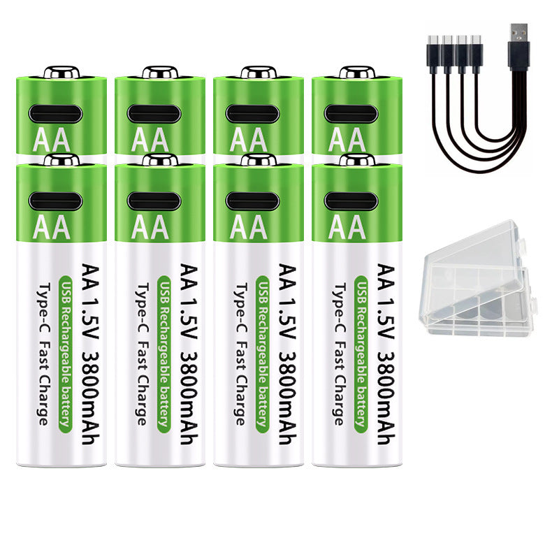 AA Lithium-Akku, 1.5V, USB-C, 3800mWh