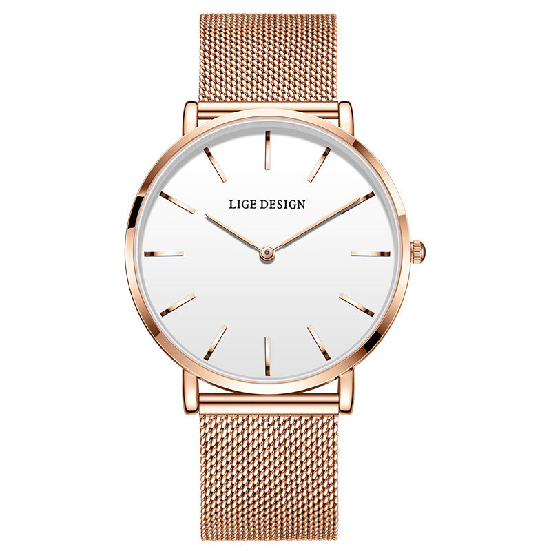 Damen Quarzuhr mit Mesh-Armband – Bild 11 | LuxeStyle