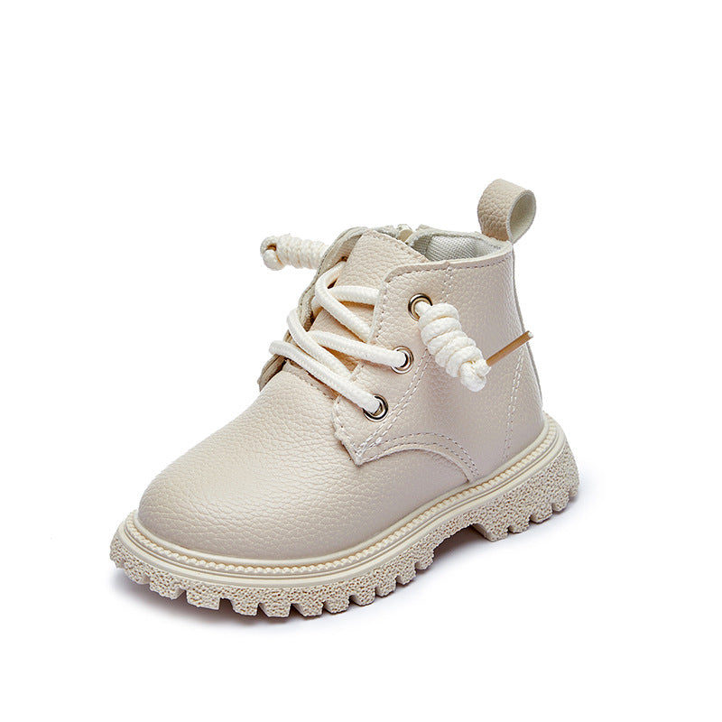 Mädchen-Lederstiefeletten mit Reissverschluss – Bild 3 | LuxeStyle