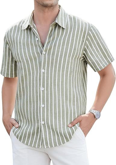 Herren Slim-Fit Hemd Leicht