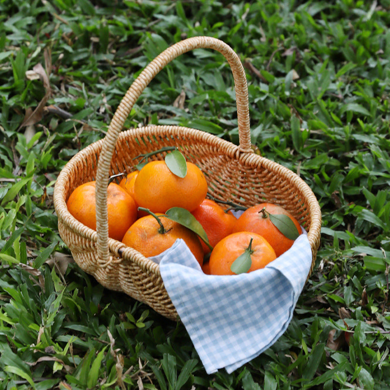 Wicker-Stil Handkorb für Obst und Gemüse – Mittel – Bild 5 | LuxeStyle