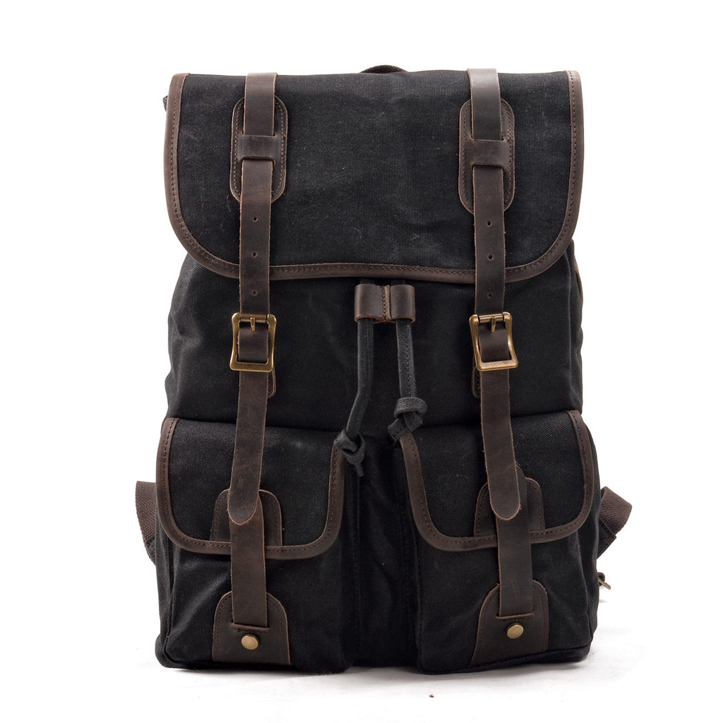 Reise-Rucksack Canvas & Leder – Bild 8 | LuxeStyle