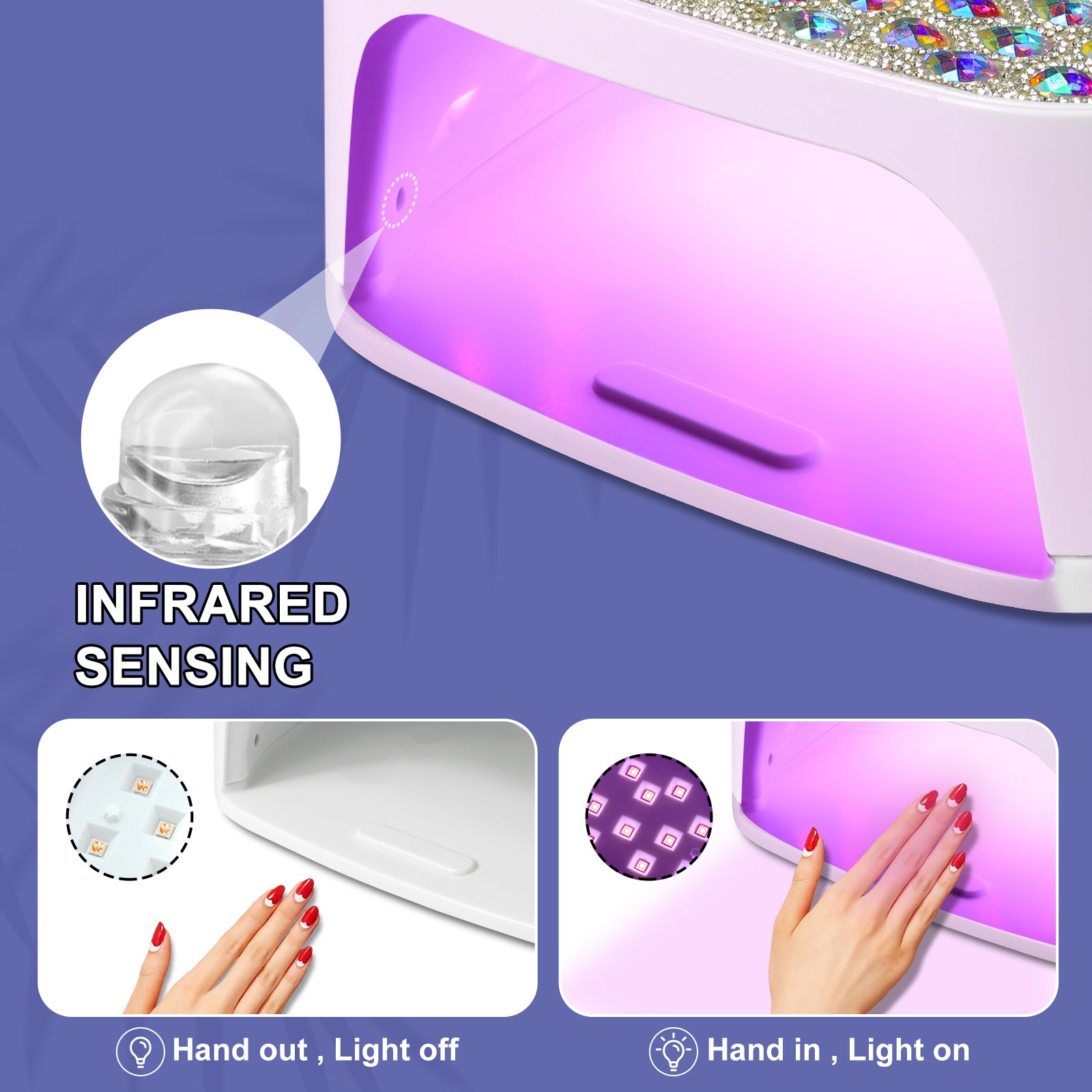 Kabellose UV/LED Nagellampe für Gel-Nägel