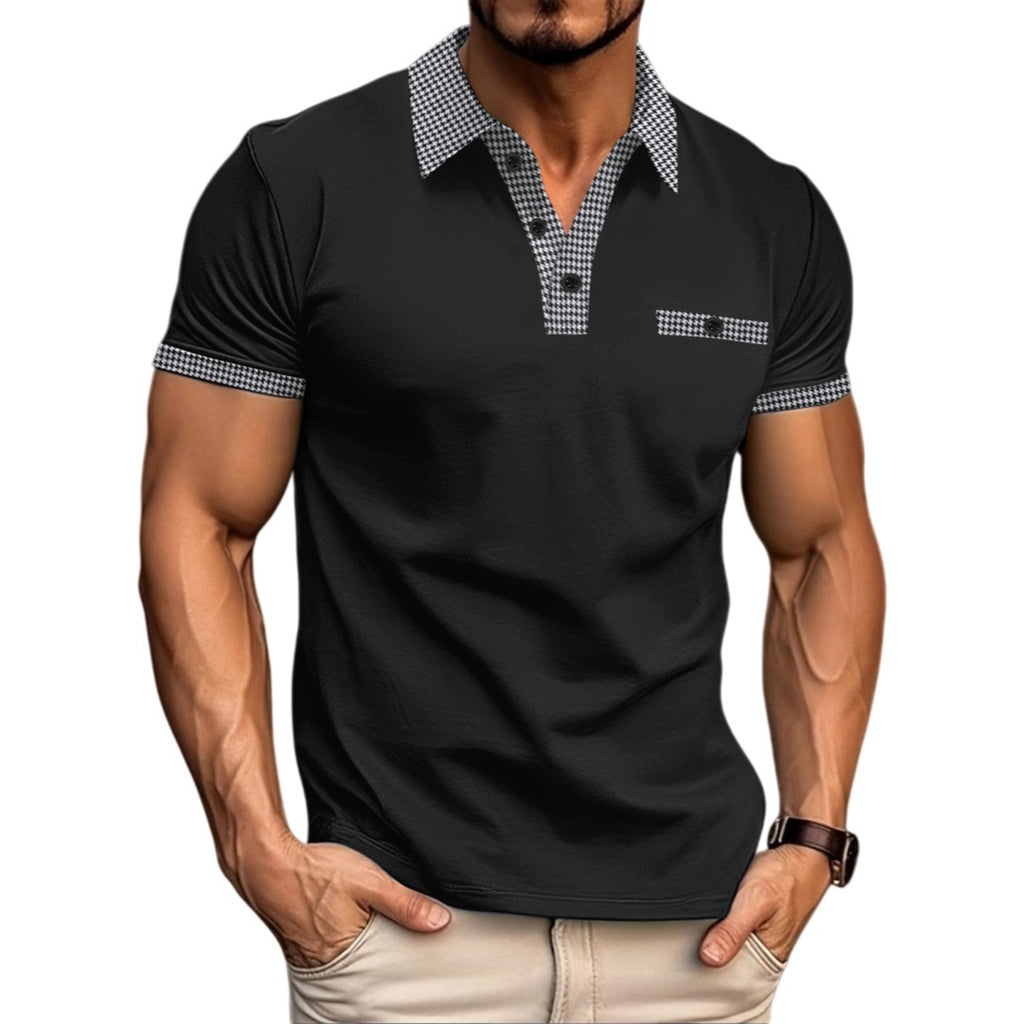 Sportliches Color-Block Polo-Shirt für Herren