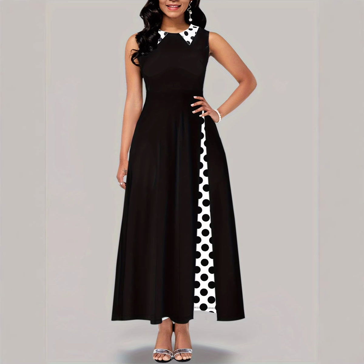 Sleeveless Midi-Kleid – Bild 5 | LuxeStyle