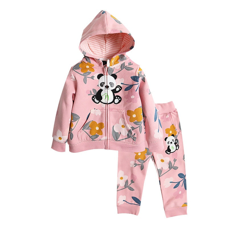 Baby Kapuzen-Sweatshirt-Anzug – Zweiteiler – Bild 2 | LuxeStyle